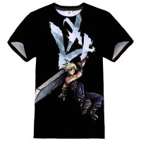 Final Fantasy VII 3D พิมพ์ T เสื้อ hip hop เสื้อยืดผู้หญิงผู้ชายเกมอะนิเมะ streetwear กีฬา Casual TEE เสื้อ unisex แฟชั่น Tops Tees