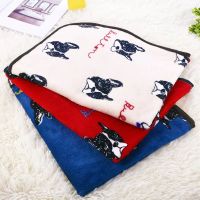 Warm Pet Bed Mats Cover Towel Cat Dog Soft Coral Fleece French Bulldog Blankets for Small Medium Large Dogs Winter Pet Products