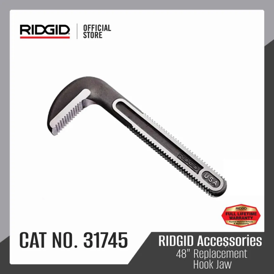 RIDGID 31745 Pipe Wrench Hook Jaw for 48 inches Pipe Wrench