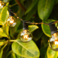 50Ft Patio String Light G40 Globe Festoon ไฟกลางแจ้ง Fairy Light R Street Garland สำหรับงานแต่งงาน Garden Backyard ตกแต่ง