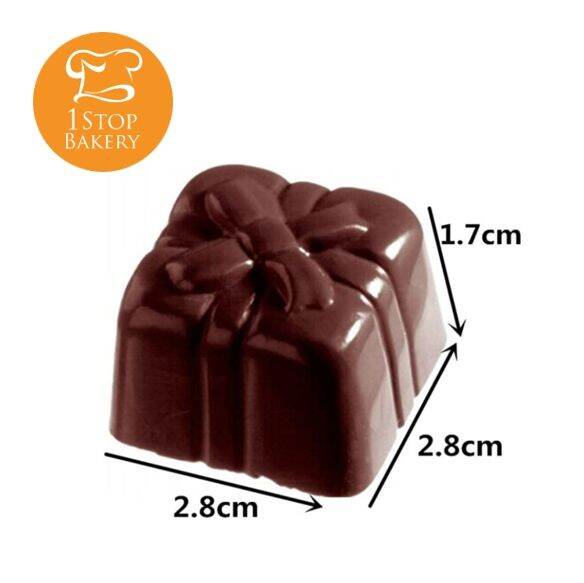 ttm-poly-pc1036-gift-box-chocolate-mold-nr-24-พิมพ์กล่องของขวัญ