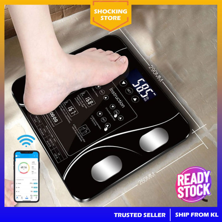 Personal Scale (Digital Weighing Scale for Human) with free battery