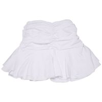 Palace Style Ruched Pleated Skirts Woman High Waist Casual 90S Mini Skirt Lady Trendy 2020 Y2K Summer Beachwear White