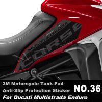 สติกเกอร์ถังเชื้อเพลิงรถมอเตอร์ไซค์3M V2 1260สำหรับ Ducati Multistrada Enduro 1200แผ่นปิดที่ยึดเข่าป้องกันการลื่น