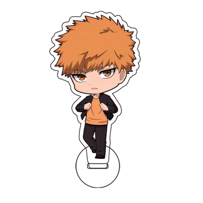10Cm สีน้ำเงินล็อคอะนิเมะมังงะตัวอักษรแผงอะคริลิกตั้งโชว์แบบยืนโต๊ะ Hiasan Interior Standee ของขวัญสำหรับคู่รักตุ๊กตาสะสม