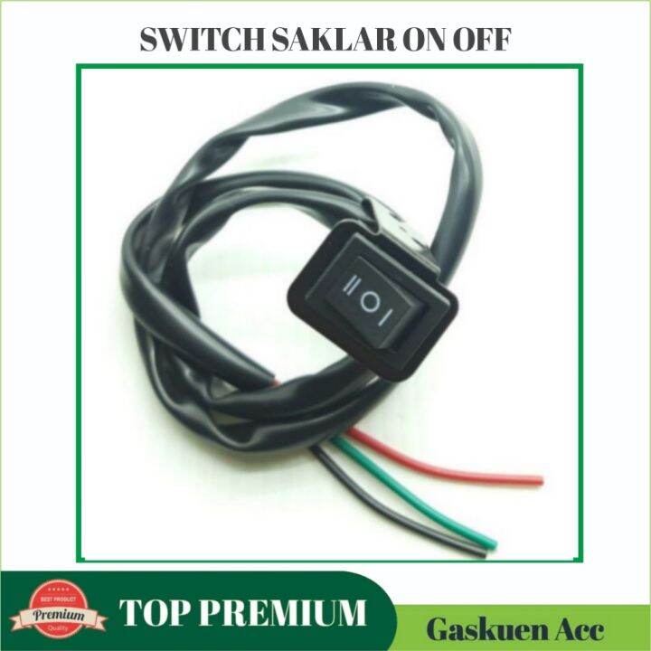 (Bisa COD) Switch Saklar Lampu On Off On 3 Kabel Saklar Hazard Saklar ...