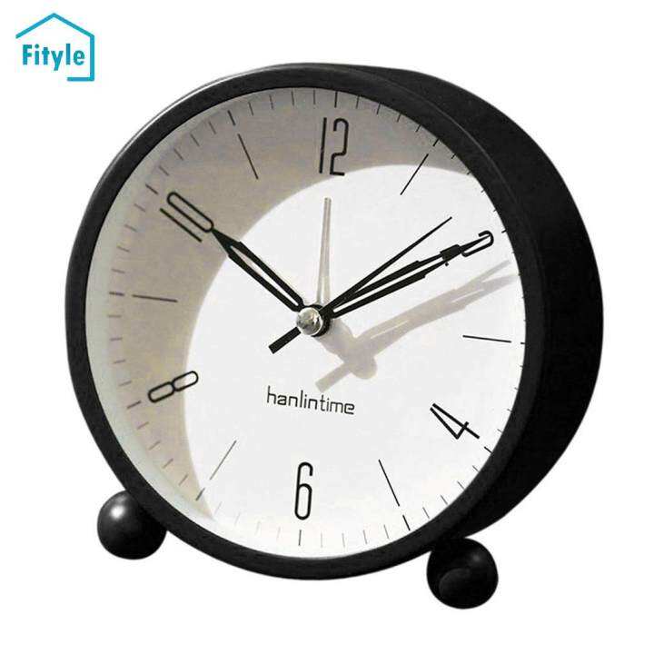 Fityle European Round Battery Alarm Clock Table Clock Decor Lazada PH