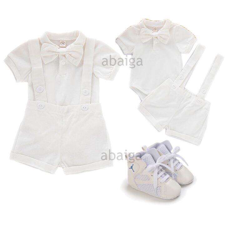 Baby Boy Girl Christening Baptismal Formal White Outfit Set Christening