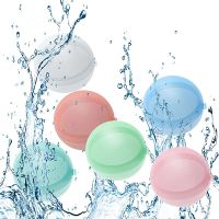 Magnetic Reusable Water Balloons Refillable Water Balloon for Kids Quick Fill Self Sealing Water Bomb Splash Balls Swimming Pool Balloons