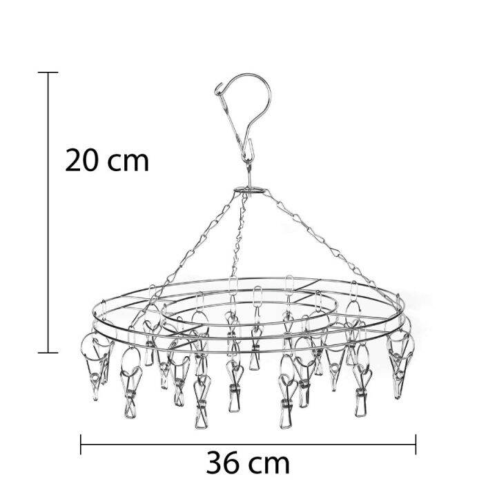 ห่วงตากผ้า-ที่หนีบผ้า-ไม้แขวนผ้า-พวงหนีบผ้าสแตนเลส-ไม้หนีบผ้า-ที่หนีบผ้าสแตนเลส-ที่ตากผ้า-กิ๊บหนีบผ้า-20-ตัว-หนีบ-grandmaa