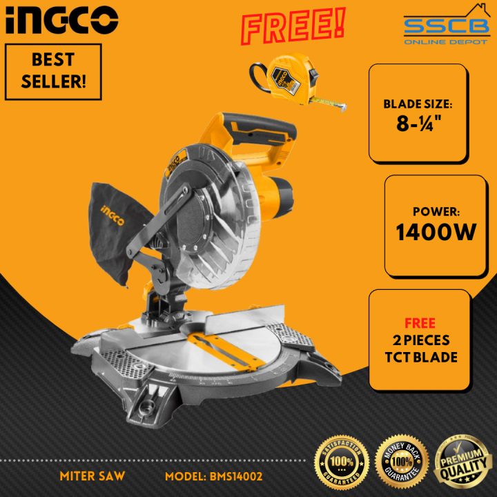 Ingco Miter Saw 1400W (BMS14007) Lazada PH