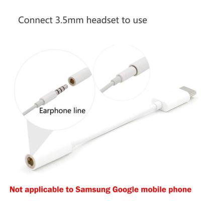 3.5mm Earphone Cable Adapter For Lighting Plug Play Music USB Cable Converter Audio Adapter Earphone O0L5