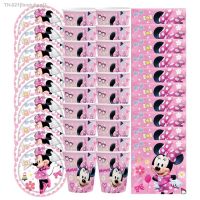 ☞▣ Minnie Mouse Party Supplies For 8 People Minnie Mouse Plates Cups Tablecloth Napkins Gift Bag Birthday Decorations for Girls