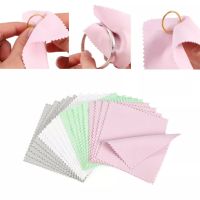 10-50Pcs 8x8CM 6x10CM Polish Polishing Cloth Cleaning Cloths Soft Wiping Cloth Anti Tarnish Clean Tools For Jewelry Accessories