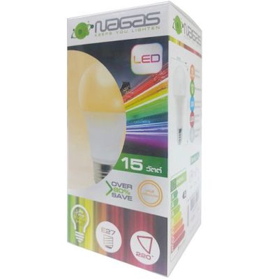 SuperSales - X1 ชิ้น - หลอด ระดับพรีเมี่ยม LED ECO BULB 3000K 15W WW E27 ส่งไว อย่ารอช้า -[ร้าน ThanakritStore จำหน่าย ไฟเส้น LED ราคาถูก ]