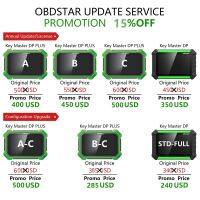 Promotion OBDSTAR Update Service for X300 DP PLUS A/B/C Key Master DP/Key Master5/ODO Master/X300 PRO4 Key Programmer