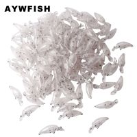 【lz】ﺴ  Aywfish 20-50 pces/lote kit sem pintura duro isca em branco artificial crankbait minnow lápis wobblers diy para baixo isca de pesca conjunto