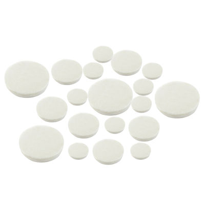 17Pcs Clarinet Leather Pads Replacement for Exquisite Wind Instrument
