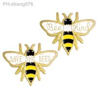 Cartoon Cute Bee Brooch Alloy Enamel Bee Kinds Dripping Oil Bee Brooch Lapel Pins