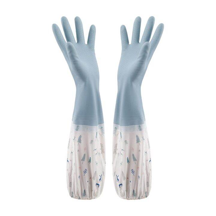 lengthen-latex-gloves-dishwashing-cleaning-gloves-kitchen-waterproof-durable-rubber-clean-tool-interior-plush-silicone-gloves-safety-gloves