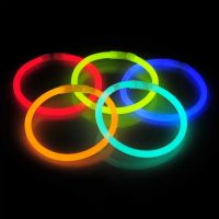 ◕ 30pcs Glow Sticks Glow In The Dark Party Supplies Glow Necklaces And Glow Bracelet For Halloween Decoration Neon Birthday Favors