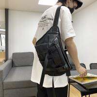 Work clothes mens chest bag womens high-capacity messenger工装男士胸包女大容量斜挎包男腰包女潮街头百搭运动挎包单肩背包