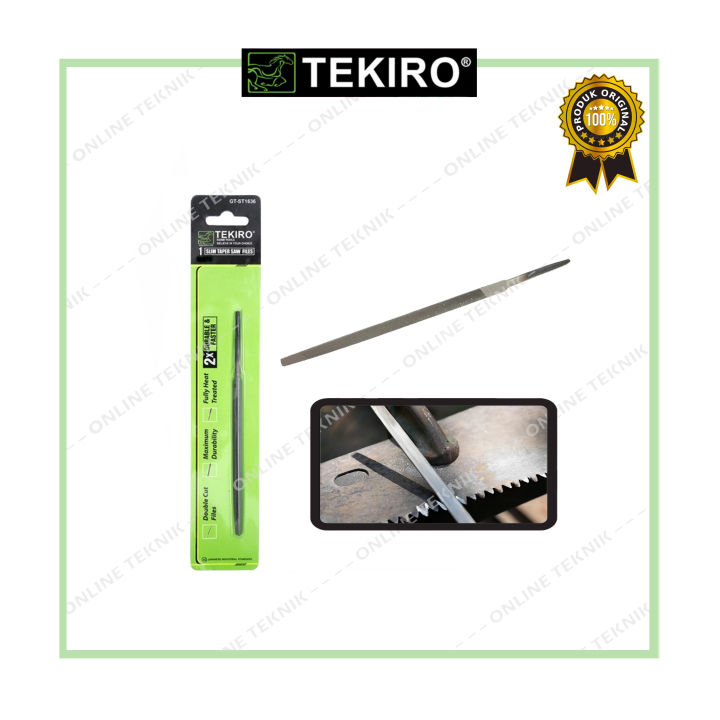 Tekiro Kikir Segitiga Kikir Gergaji Slim 3 Dan 4 Inch Lazada Indonesia