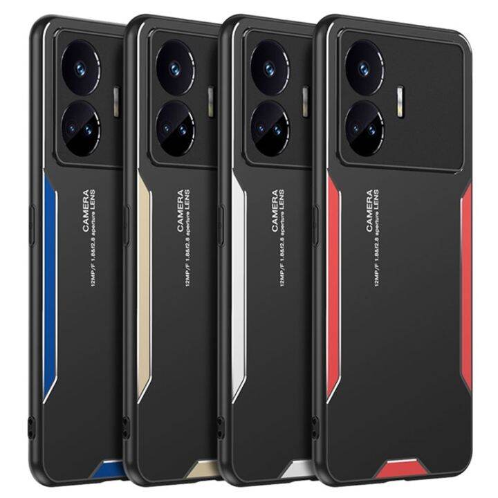 กล่องโลหะอะลูมิเนียมแฟชั่นที่สร้างสรรค์สำหรับ-realme-gt-neo-5-se-ฝาหลังแบบด้านเคสโทรศัพท์ป้องกันทุกสัดส่วนซิลิโคนสำหรับ-realme-gt-neo-3t-gt3-coque