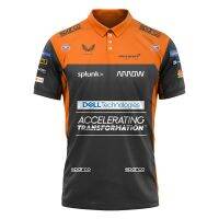 Hot F1 McLaren เสื้อโปโล Formula One Team Racing Car 3D พิมพ์ Gulf ผู้ชายผู้หญิงแฟชั่น O-Neck เสื้อยืด Tees Polos Jersey เสื้อผ้า