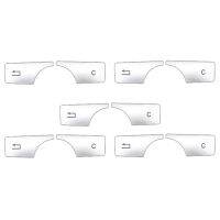 10X Car Multimedia Button Trim Cover Decoration Sticker for C E Class W204 C180 E260 2007-2017