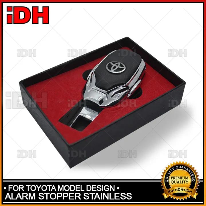 IDH 1pc Toyota Seat Belt Alarm Stopper Stainless Car Safety Seat Belt