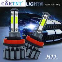 CarTnT 1คู่ Super Bright Mini LED H7 H11 9005 HB3 9006 HB4 9012 HIR2 H8 H9ไฟหน้ารถ6000K LED หลอดไฟ12V หลอดไฟหมอก