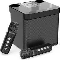 Family KTV Audio Set Dual Wireless Microphone Integrated Machine Outdoor Portable Karaoke Bluetooth Speaker Box Replacement