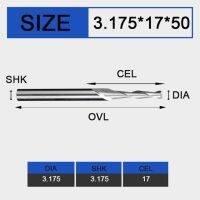 Ucheer 1/5Pcs 2ขลุ่ยแกะสลักบิตทังสเตนคาร์ไบด์ Cnc Milling Cutter เคลือบ Cnc End Mill สำหรับงานไม้