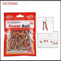 3SS3SONG 1Pack ร้อน ใหม่ 6g 10g Peche Worms เหยื่อตกปลา เหยื่อซิลิโคน หนอนทราย หนอนใยแห้ง