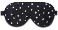 Alaska Bear Natural Silk Sleep Mask, Blindfold, Super Smooth Eye Mask (Black Stars)