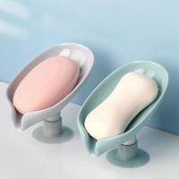 Creative Leaf Shaped Non Perforated Soap Box Drainage Sanitary Ware Storage Soap Rack Laundry Soap Box Bathroom Supplies Soap Dishes