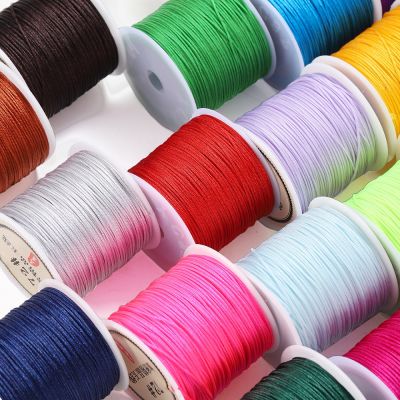 50M/roll 0.8mm Nylon Thread Cord Chinese Knot Cord Bracelet Braided String For DIY Tassels Beading String Jewelry Making
