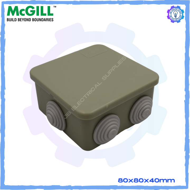 McGILL Weatherproof Junction Boxes with PU Gasket & K.O. Rubber Seal