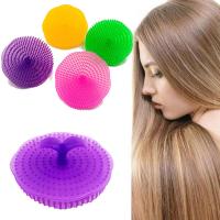 Hair Washing Hair Comb Shampoo Hairbrush Head Massage Brush Scalp Massager Brush Hair Clean Soft Silicone Plastic Sanitary Comb