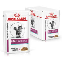 Royal Canin Vet Pouch Renal with Fish 85G. อาหารเปียก สำหรับแมวที่เป็นไต [12ซอง]