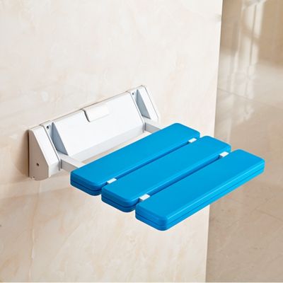 Bathroom folding shower stool for the elderly wall-mounted anti slip safe armchair thickened aluminum alloy porch small seat