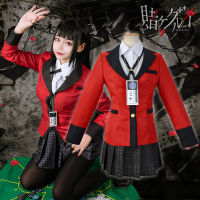 ชุดเครื่องแบบโรงเรียนญี่ปุ่น แบบคอสเพลย์ อนิเมะ Kakegurui Yumeko Jabami สำหรับผู้หญิง พร้อมส่ง