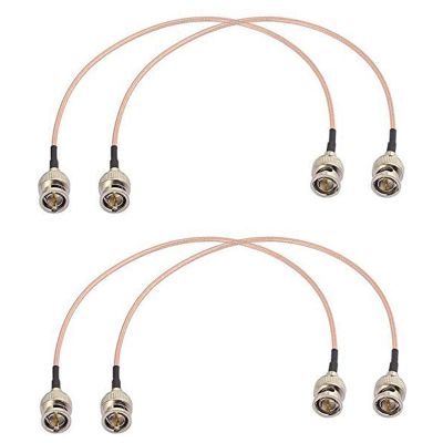 4Pcs 3G HD SDI Cable BNC Cable 30cm 75 Ohm for Cameras BMCC Video Equipment Supports HD-SDI 3G-SDI 4K 8K Video Cable