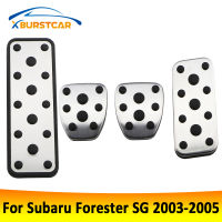 Xburstcar สำหรับ Subaru Forester SG 2003-2005สแตนเลสรถก๊าซเหยียบเบรก Pad ปกพักเท้าเหยียบป้องกันอัตโนมัติครอบคลุม