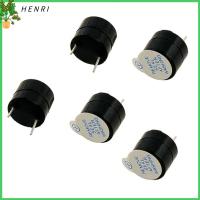 HENRI 5pcs 5V ค่ะ Piezo Buzzer ขั้ว2ขั้ว 129.5มม. เสียงกริ่งต่อเนื่อง แอคทีฟ เอบีเอสเอบีเอส เสียงกริ่ง