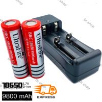 BESTSELLER อุปกรณ์คอม RAM ถ่านชาร์จ 18650 3.7V 9900 mAh 2 ก้อน (สีแดง) + ที่ชาร์จแบต อุปกรณ์ต่อพ่วง ไอทีครบวงจร