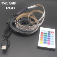 5V Usb แถบไฟ Led พลังงานแสง Rgb 2835 3528 Smd Hdtv Deskpc หน้าจอ Backlight Bias Lighting 1M 2M 3M 4M 5M ไม่กันน้ำ