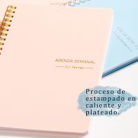 A5 Agenda Planner Spanish Notebook Diary Weekly Planner Goal Habit Schedules Organizer Notebook Student School Office Notepad