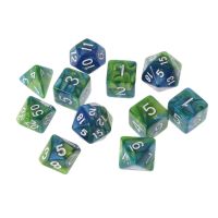 ✪【 Rove-Shop】11Pcs D4 D6 D8 D10 D12 D20 Dices สำหรับ RPG DND D &amp; D ชุด